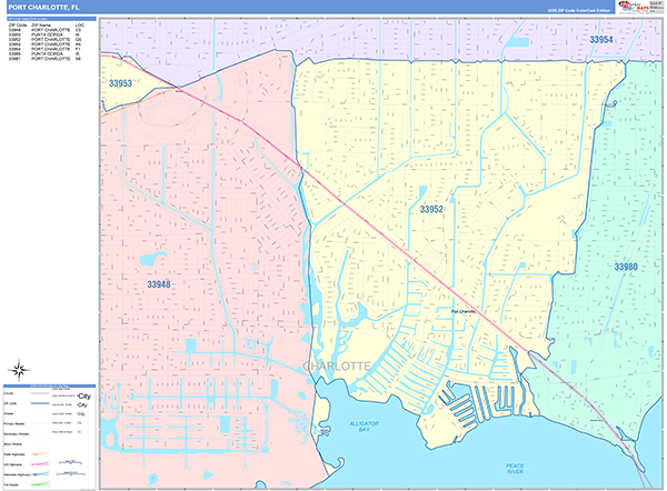 Port Charlotte, FL Zip Code Map